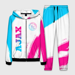 Костюм мужской Ajax neon gradient style вертикально, цвет: 3D-черный