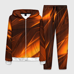 Мужской костюм Geometry stripes orange