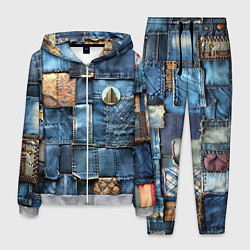 Костюм мужской Значок архитектора на джинсах, цвет: 3D-меланж