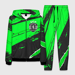 Мужской костюм Sporting sport green