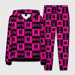 Мужской костюм BTS pattern pink logo