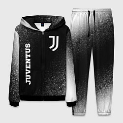 Костюм мужской Juventus sport на темном фоне вертикально, цвет: 3D-черный