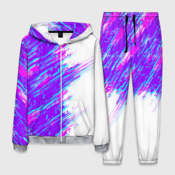 Костюм мужской Neon glitch, цвет: 3D-меланж