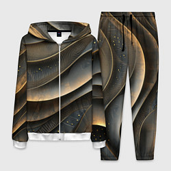 Костюм мужской Лакшери текстура с узорами, цвет: 3D-белый