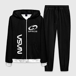 Мужской костюм Nasa space logo white