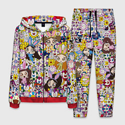 Костюм мужской Right now NewJeans and Takashi Murakami, цвет: 3D-красный