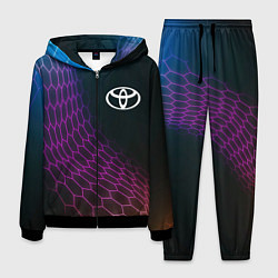 Костюм мужской Toyota neon hexagon, цвет: 3D-черный
