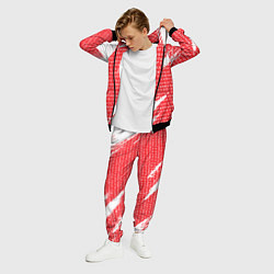 Костюм мужской Руны на красно-белом рваном фоне, цвет: 3D-черный — фото 2