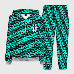 Мужской костюм Juventus pattern logo steel