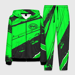 Костюм мужской BYD sport green, цвет: 3D-черный