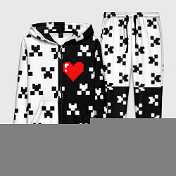 Мужской костюм Minecraft pattern love