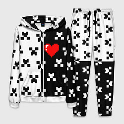 Мужской костюм Minecraft pattern love