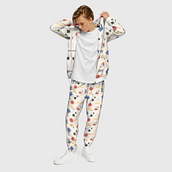 Костюм мужской Мемфис геометрия на светлом, цвет: 3D-белый — фото 2