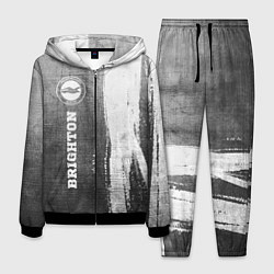 Костюм мужской Brighton - grey gradient по-вертикали, цвет: 3D-черный