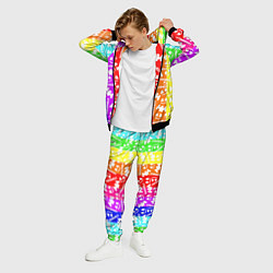 Костюм мужской Marshmello rainbow, цвет: 3D-черный — фото 2