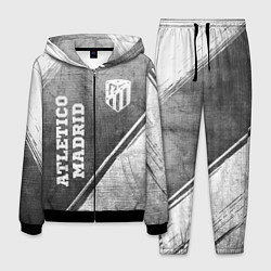 Мужской костюм Atletico Madrid - grey gradient вертикально