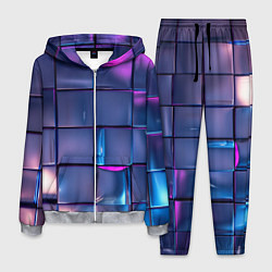 Костюм мужской Неоновые кубики, цвет: 3D-меланж