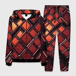 Костюм мужской Геометрия карбон, цвет: 3D-черный