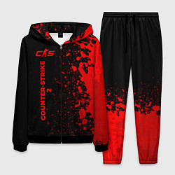 Мужской костюм Counter-Strike 2 - red gradient по-вертикали