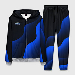 Костюм мужской Субару - синие волны, цвет: 3D-меланж