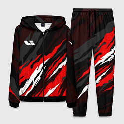 Костюм мужской Lixiang - красный языки пламени, цвет: 3D-черный