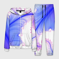 Костюм мужской Узоры неон фрактал, цвет: 3D-белый