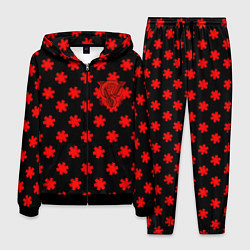 Костюм мужской Bullet for my valentine pattern, цвет: 3D-черный