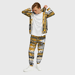 Костюм мужской Cyberpunk pattern yellow, цвет: 3D-белый — фото 2