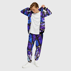 Костюм мужской Синие и фиолетовые плиты, цвет: 3D-черный — фото 2