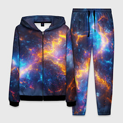 Костюм мужской Космическая текстура фон, цвет: 3D-черный