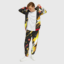 Костюм мужской Текстура краска, цвет: 3D-красный — фото 2