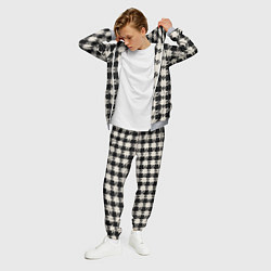 Костюм мужской Черно белая гусиная лапка, цвет: 3D-меланж — фото 2