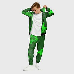 Костюм мужской GTA - green gradient вертикально, цвет: 3D-черный — фото 2