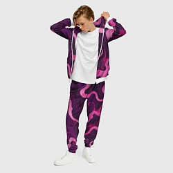 Костюм мужской Узоры фиолетового и розового цвета, цвет: 3D-белый — фото 2