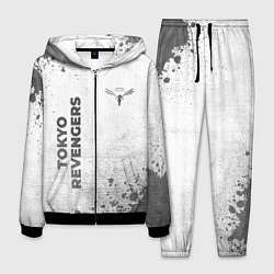 Костюм мужской Tokyo Revengers - white gradient вертикально, цвет: 3D-черный