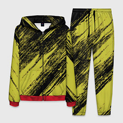 Мужской костюм The color is black and yellow