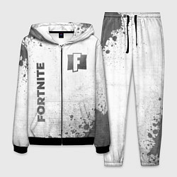 Мужской костюм Fortnite - white gradient вертикально
