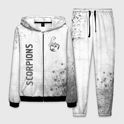 Костюм мужской Scorpions - white gradient вертикально, цвет: 3D-черный