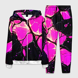 Костюм мужской Розовые пятна в текстуре, цвет: 3D-белый