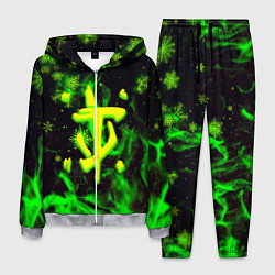 Костюм мужской Doom кислотный снег в огне лого, цвет: 3D-меланж