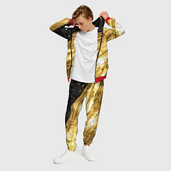 Костюм мужской Золотой текстурный фон, цвет: 3D-красный — фото 2