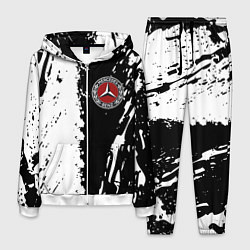 Костюм мужской Mercedes краски текстура, цвет: 3D-белый