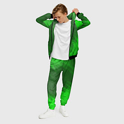 Костюм мужской Evangelion - green gradient вертикально, цвет: 3D-черный — фото 2