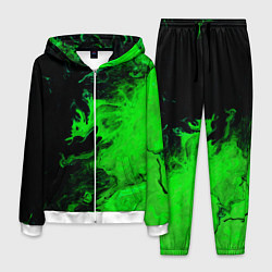 Костюм мужской Color green black, цвет: 3D-белый