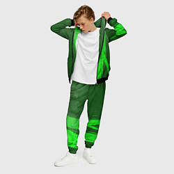 Костюм мужской Bleach - green gradient по-вертикали, цвет: 3D-черный — фото 2