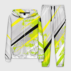 Костюм мужской Color white light green, цвет: 3D-белый