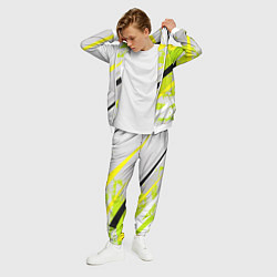 Костюм мужской Color white light green, цвет: 3D-белый — фото 2