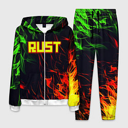 Костюм мужской RUST огненная текстура, цвет: 3D-белый