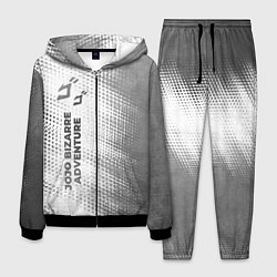 Костюм мужской JoJo Bizarre Adventure - white gradient по-вертика, цвет: 3D-черный