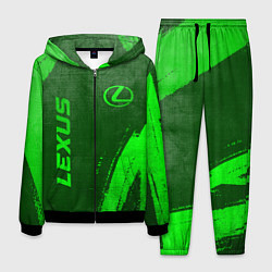 Костюм мужской Lexus - green gradient вертикально, цвет: 3D-черный